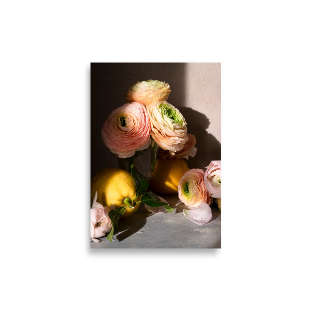 Ranunculus and lemons - Print