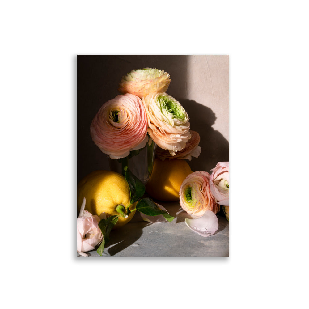 Ranunculus and lemons - Print