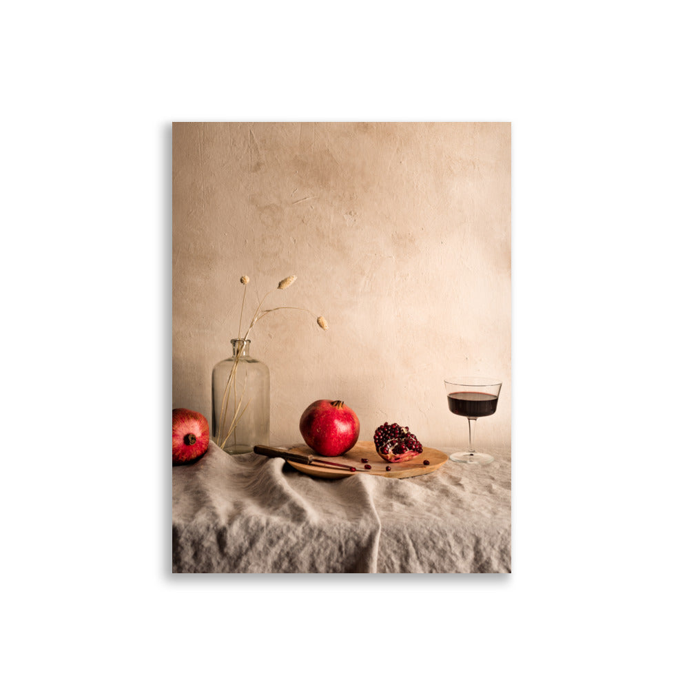 Still life with wine - Print